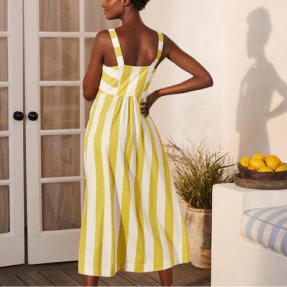 Boden Striped Midi Dress - Picture 2 of 8
